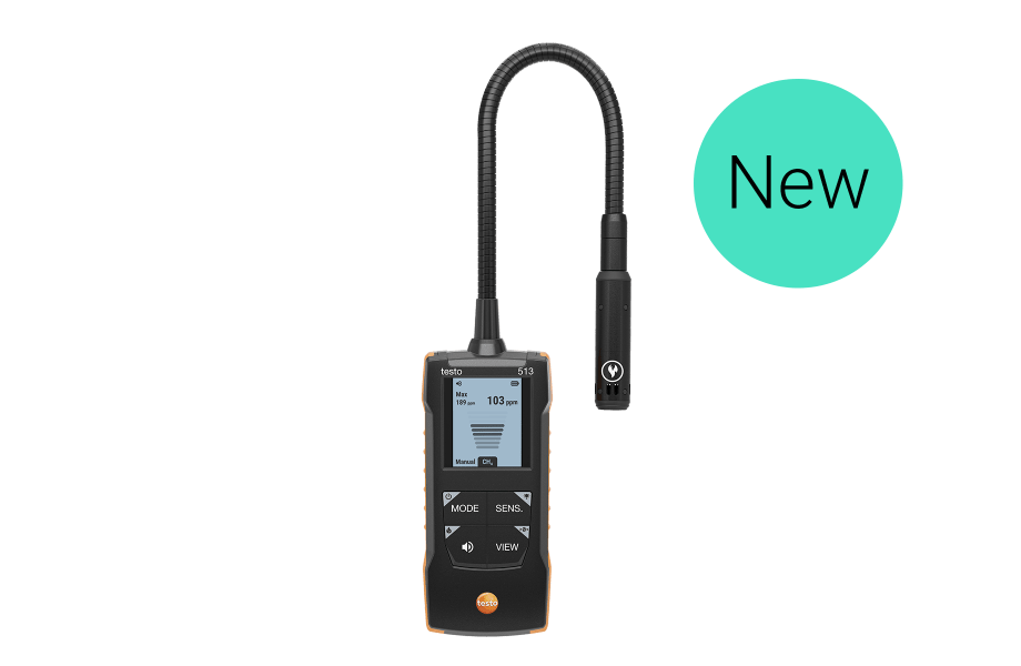 Testo 513 - Detektor úniku plynů - Rozsah 1 ppm–1,0 obj. %